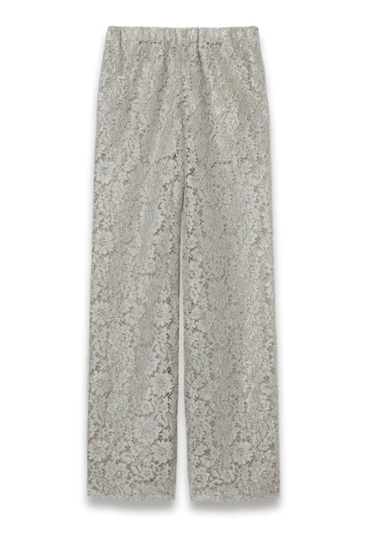 Floral Lace Lamé Trouser