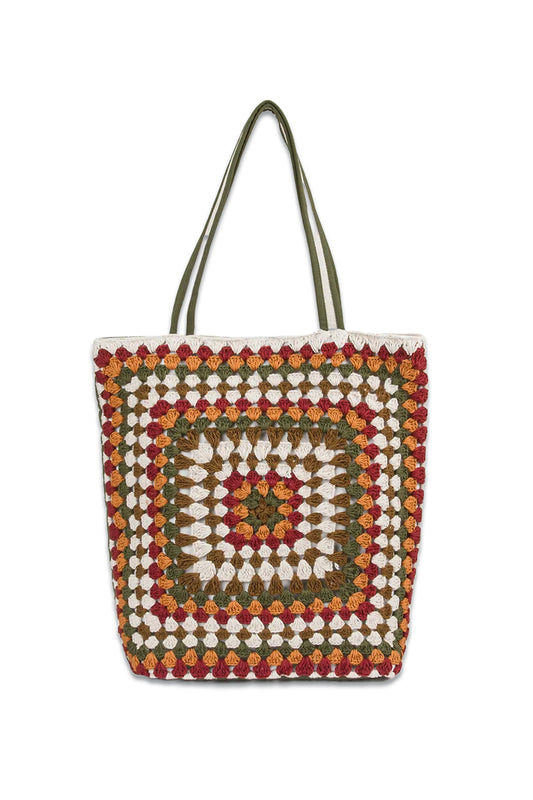 Cotton Macramé Tote Bag