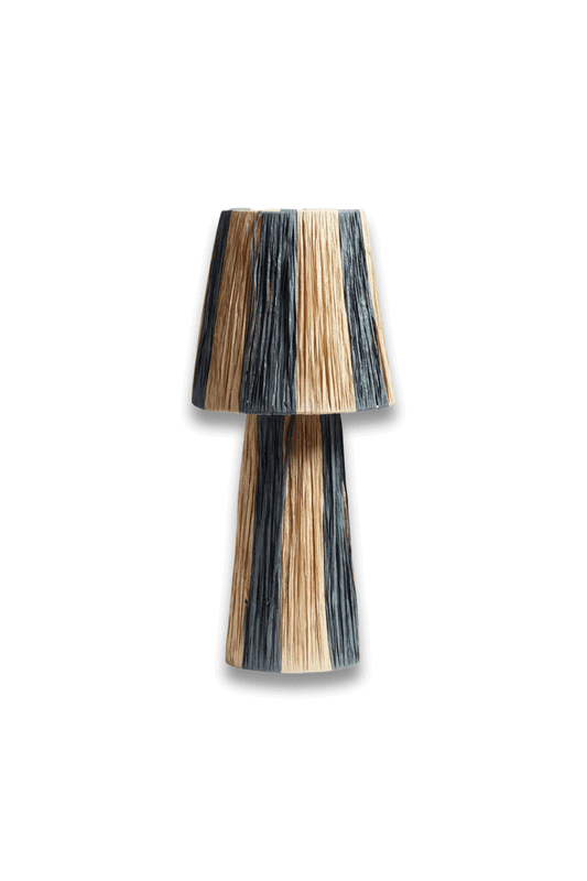 Bridget Table Lamp and Shade - Warm Natural/Blue