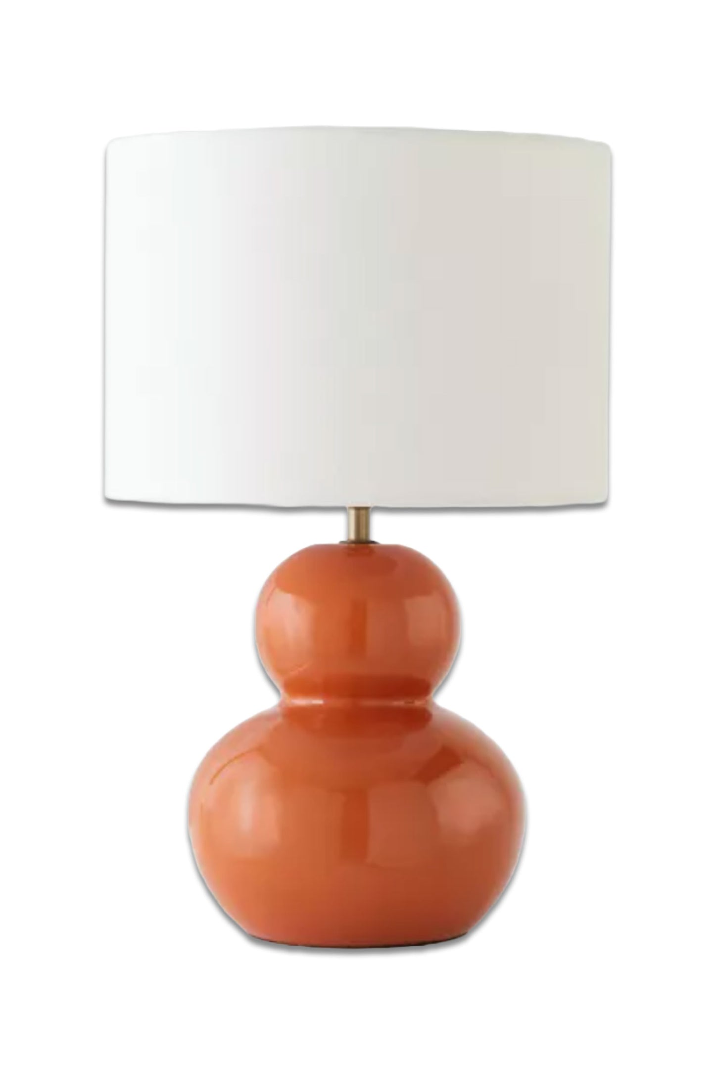 John Lewis + Matthew Williamson Curved Ceramic Lamp Base, H31cm, Terracotta