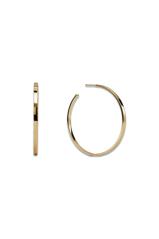 Large Vera Hoops Yellow Gold Vermeil