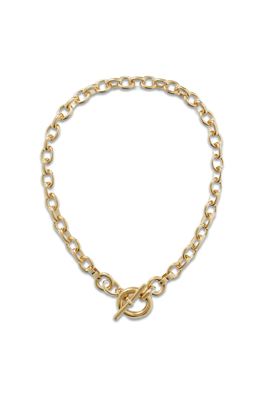 Portrait Recycled Gold-plated Necklace