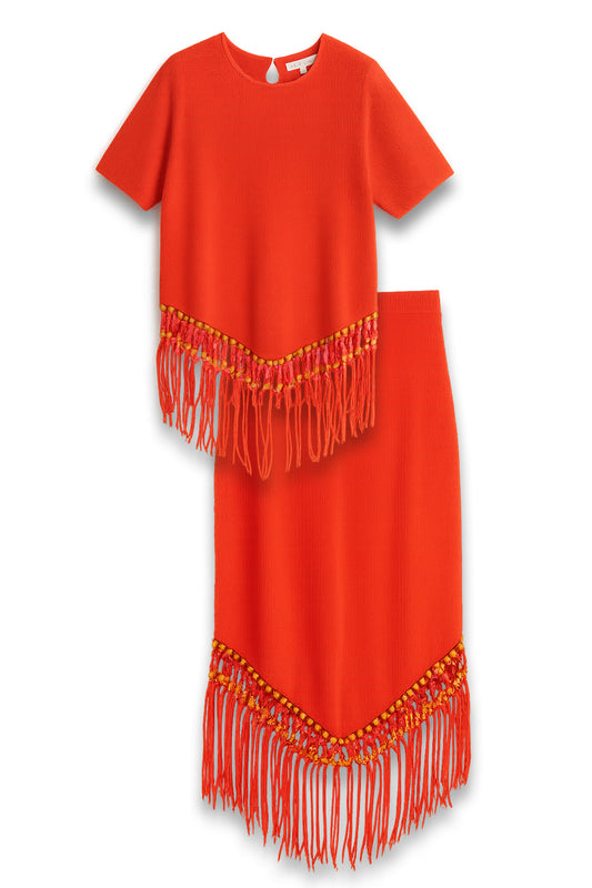 Laura Whitmore Beaded Top and Skirt
