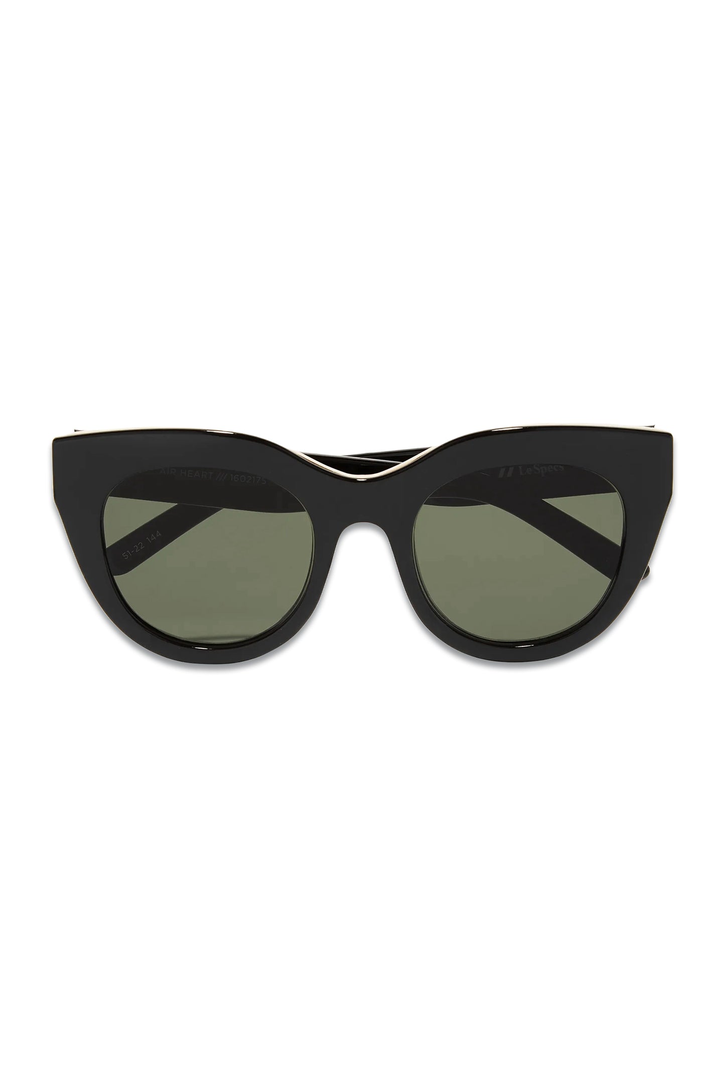 Air Heart Cat-Eye Acetate And Gold-Tone Sunglasses