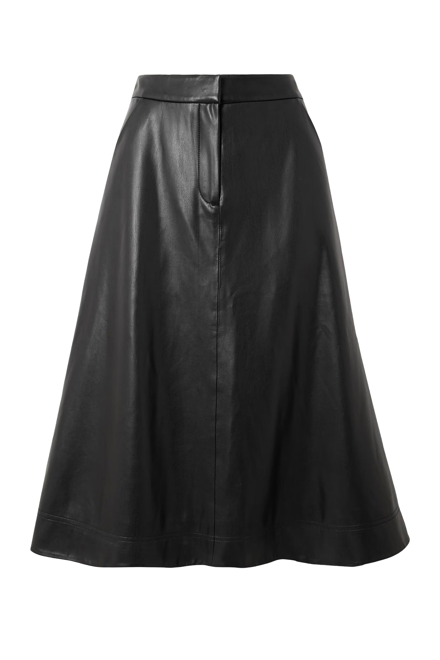 Louise Faux Leather Midi Skirt
