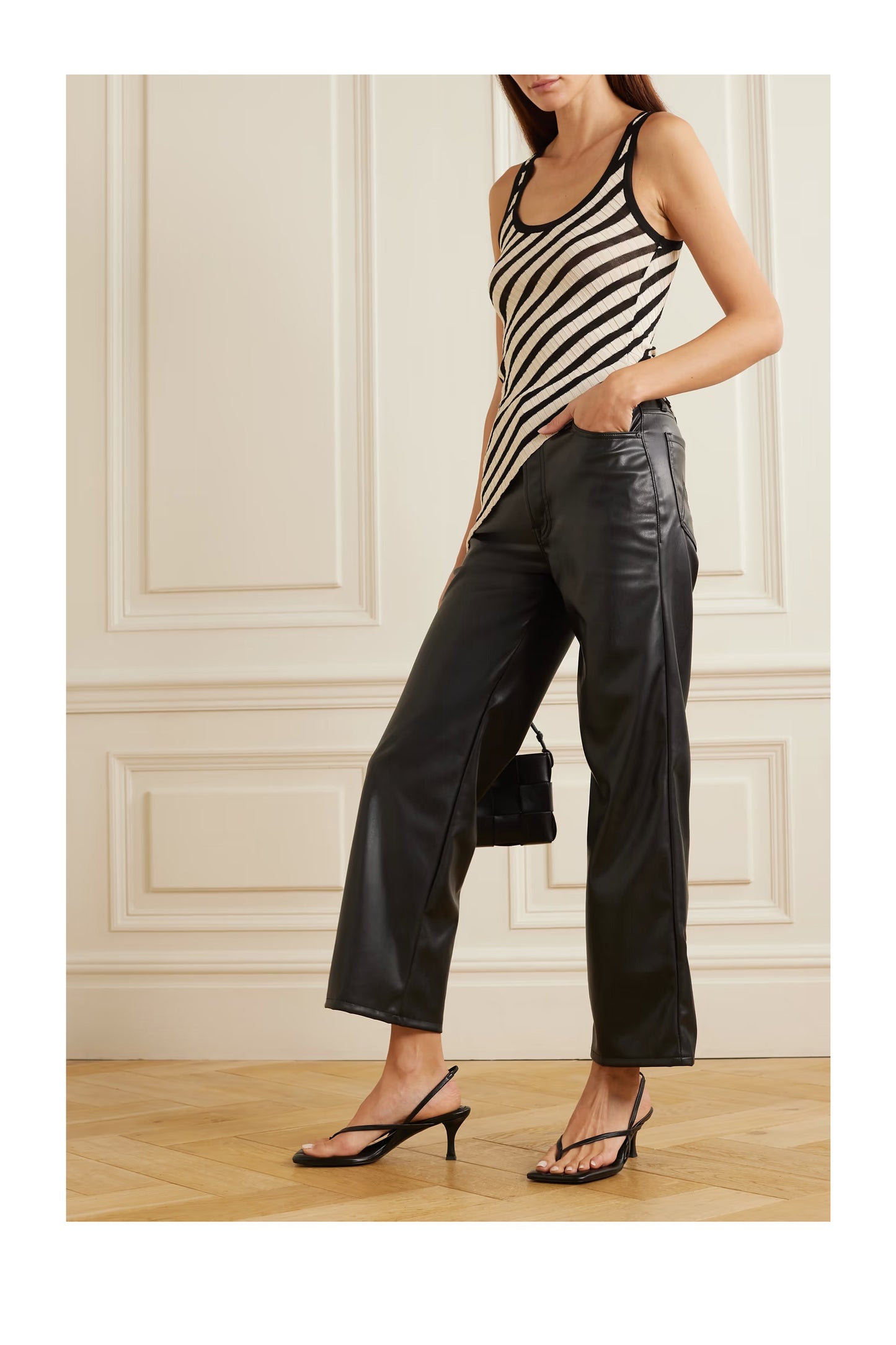 The Rambler Cropped Faux Leather Wide-leg Pants