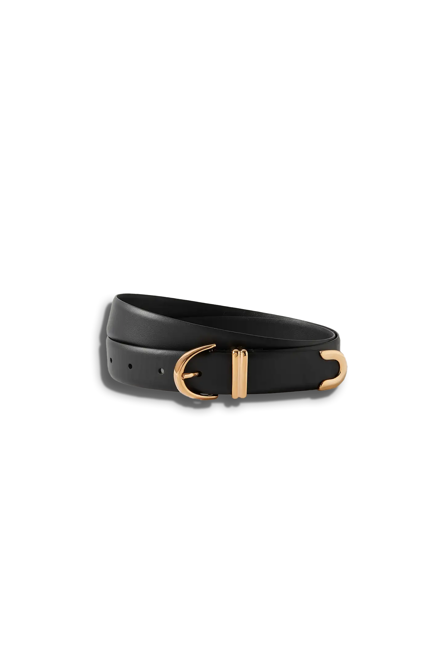 Bambi Leather Belt- Black