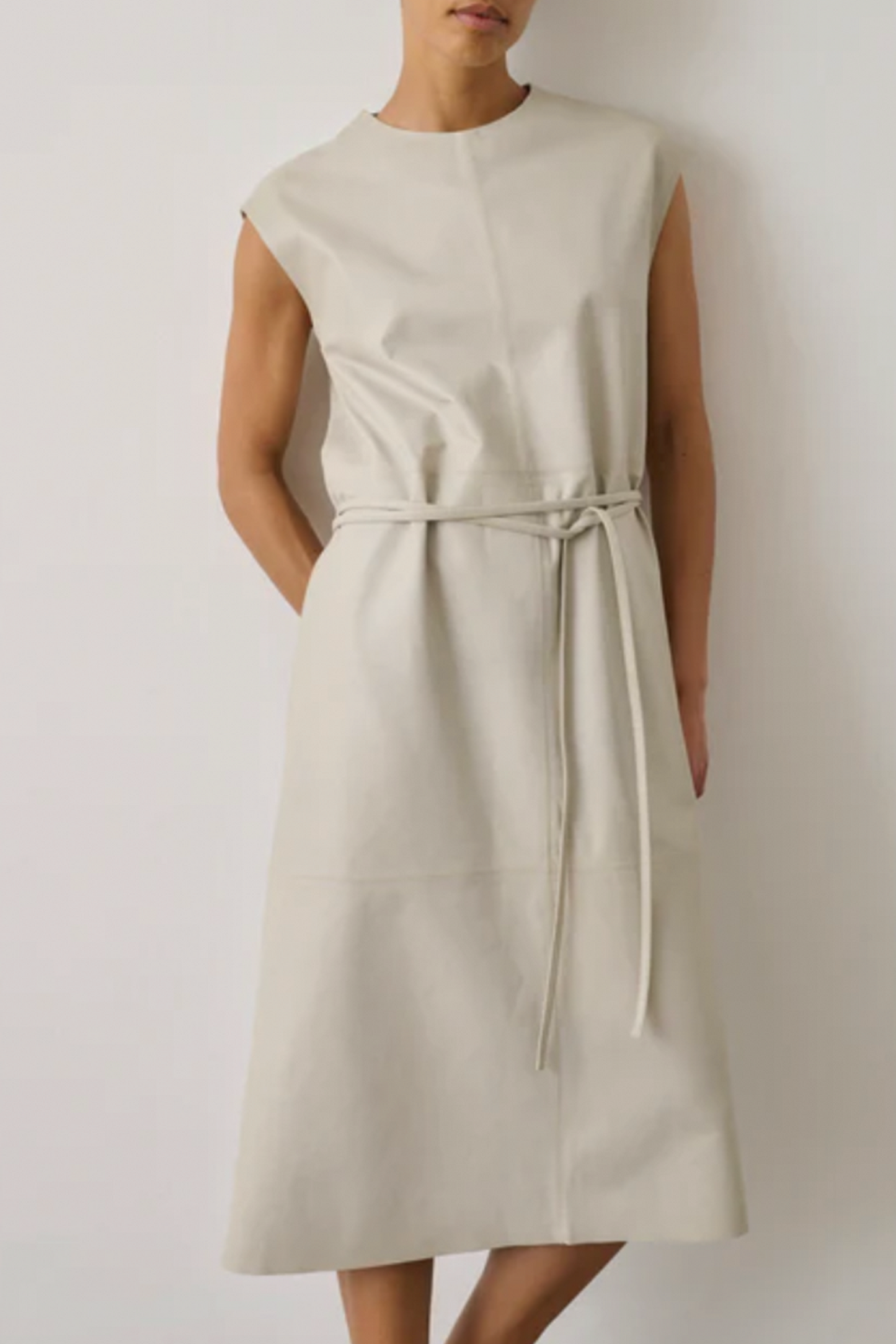 Sofia Dress in Lambskin Leather