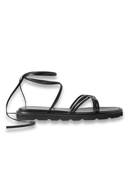 Jane Knotted Leather Sandals