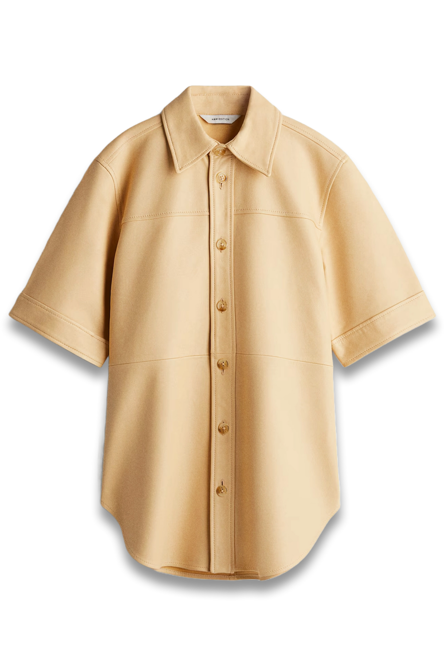 Loose-Fit Leather Shirt