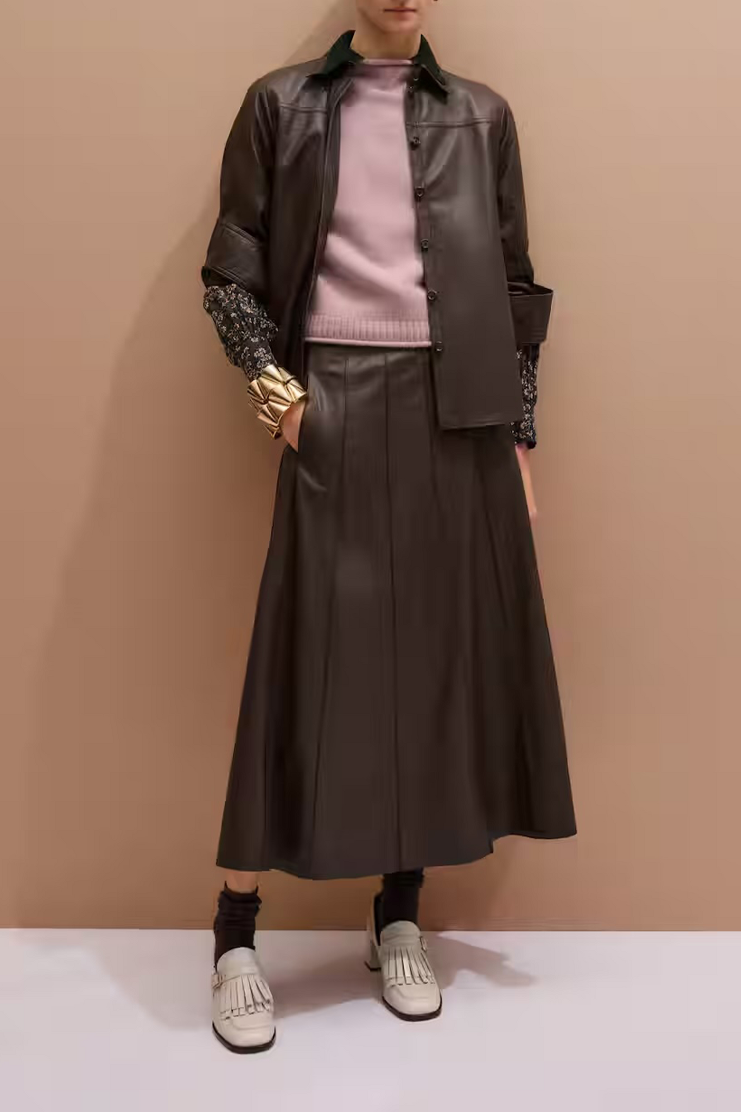 Panelled Maxi Skirt