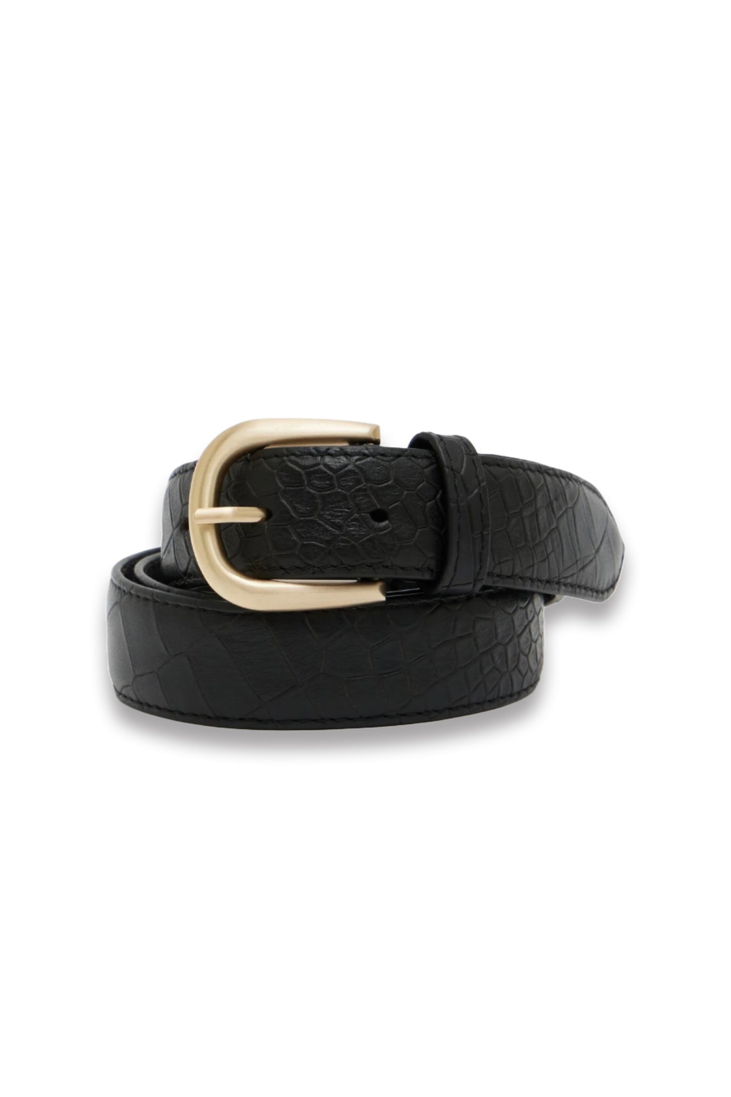 Callie Croc Emboss Leather Belt