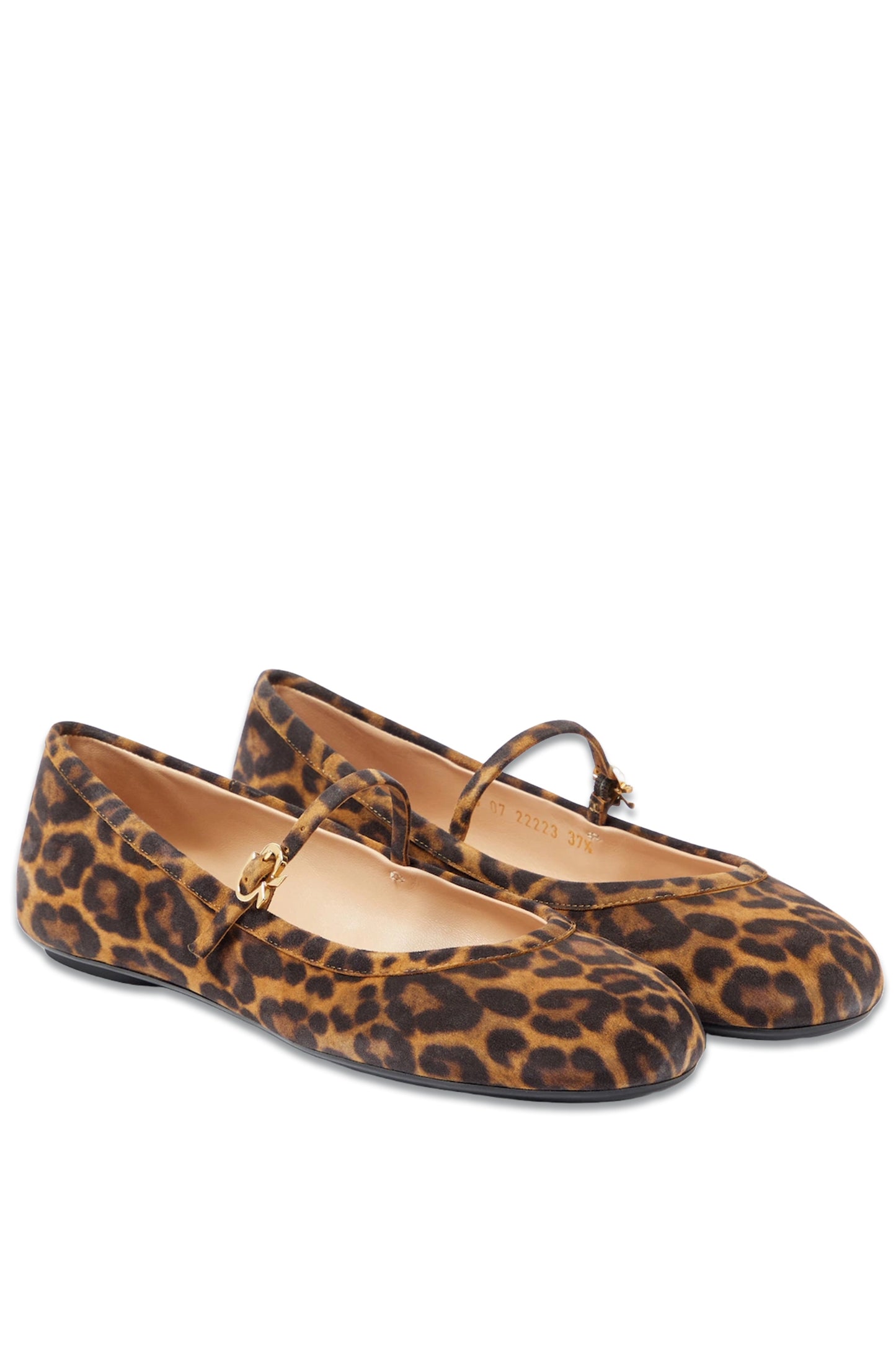 Carla Leopard-print Suede Ballet fFats
