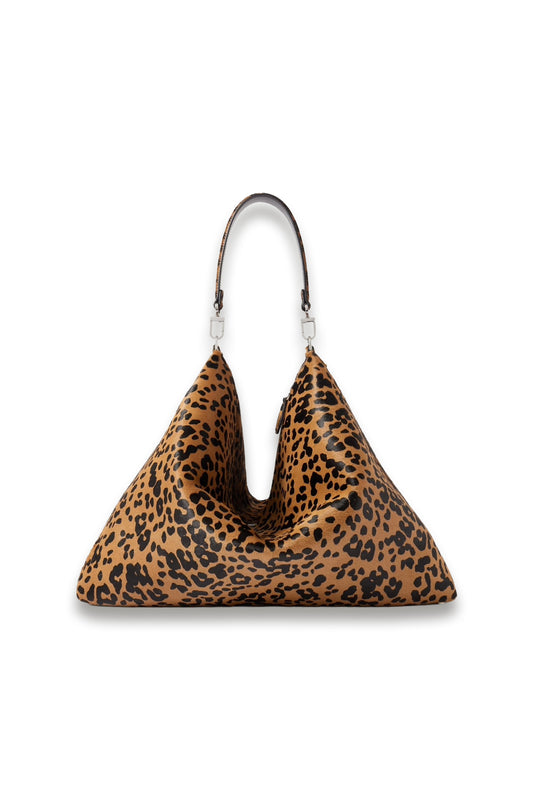 Bevel Large Leopard-print Cow Hair Tote