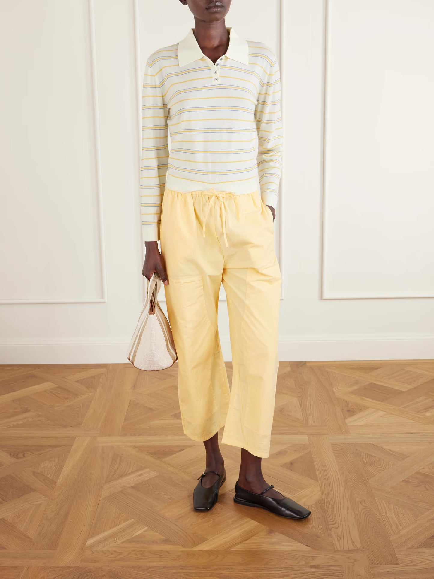 Kyoto Cotton Wide-Leg Pants