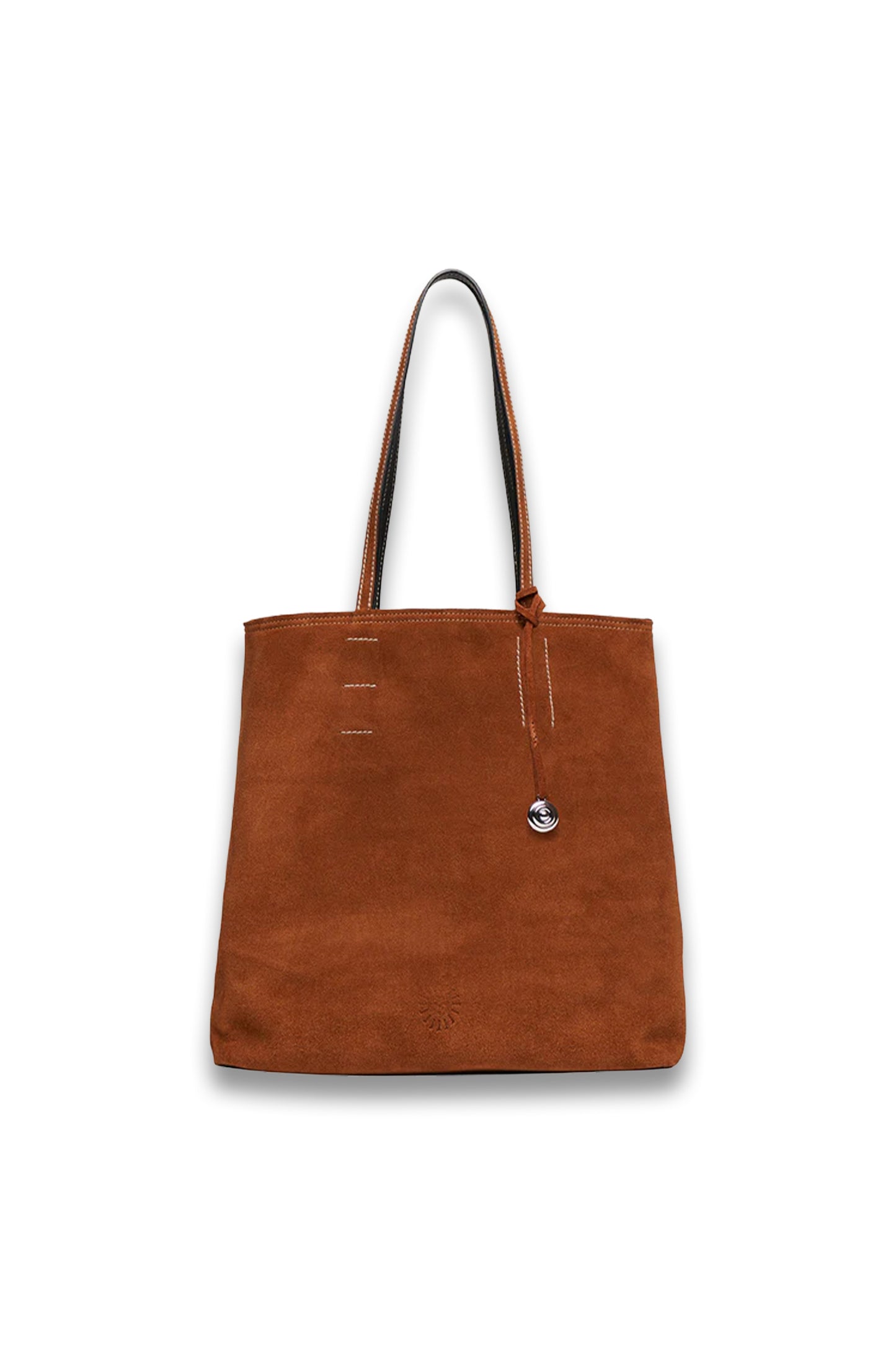 Paper Tote Saddle Brown Suede