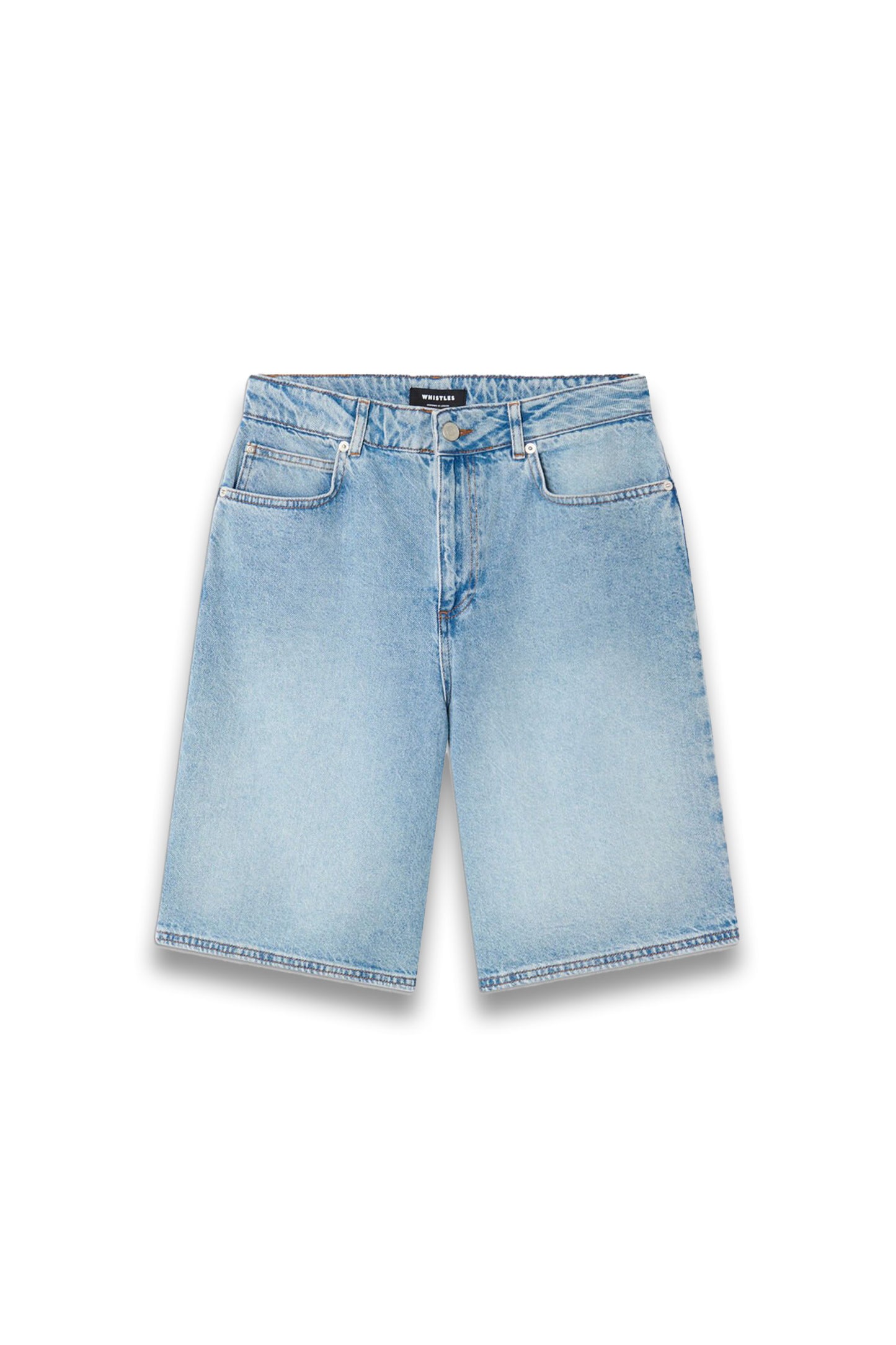 Light Wash Authentic Knee Length Short