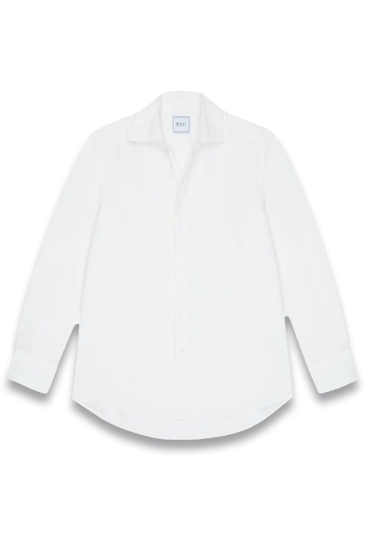 The Boyfriend White Linen Shirt