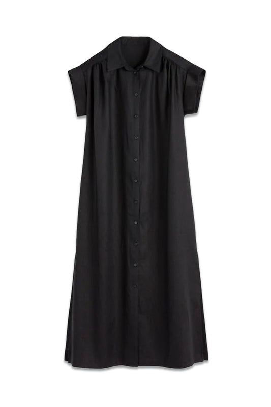 Linen Midaxi Shirt Dress