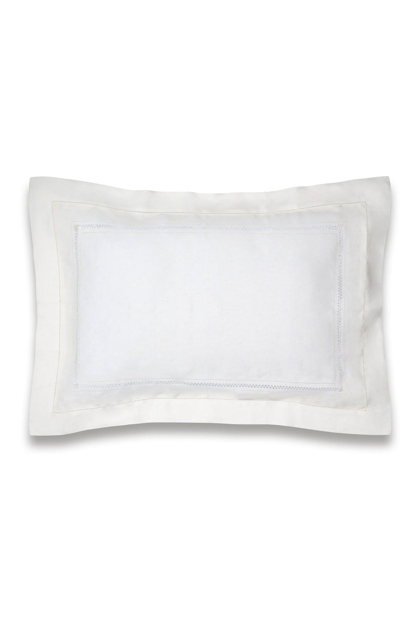 Bed Linen Set in Diamond Stitch Ivory White