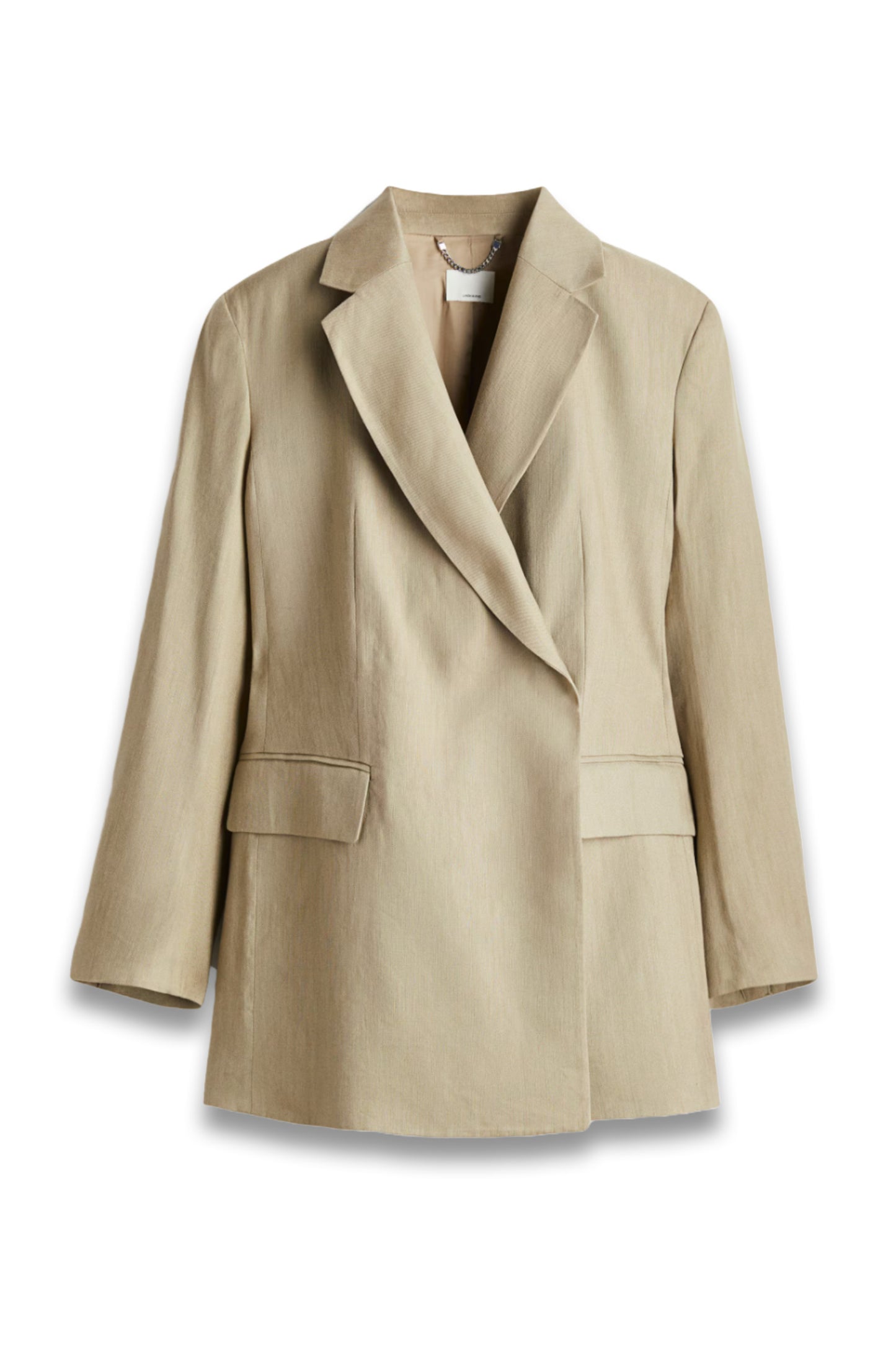 Linen-blend Blazer
