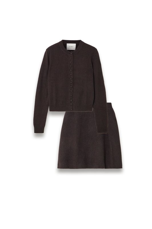 Wilona Cashmere Cardigan and Clare Mini Skirt