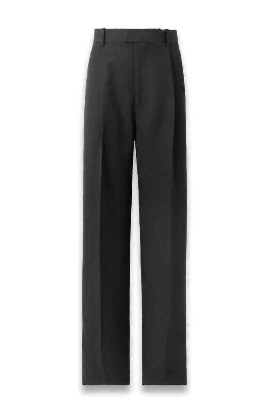 Pleated Wool-Twill Pants