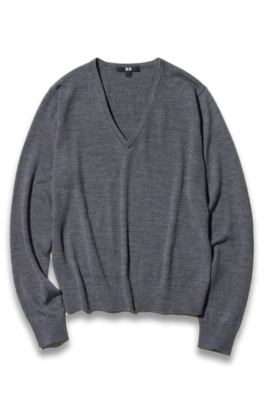 100% Merino V Neck Jumper