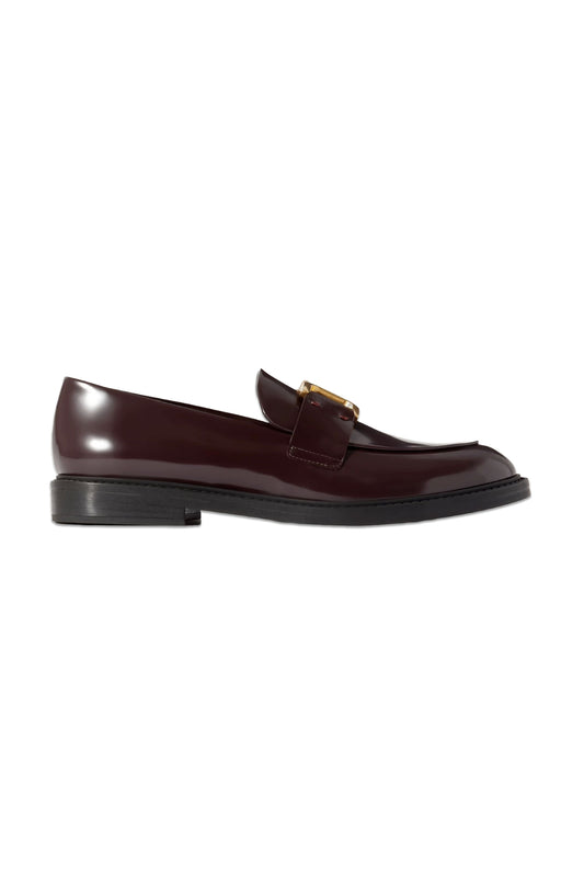 Marcie Embellished Leather Loafers
