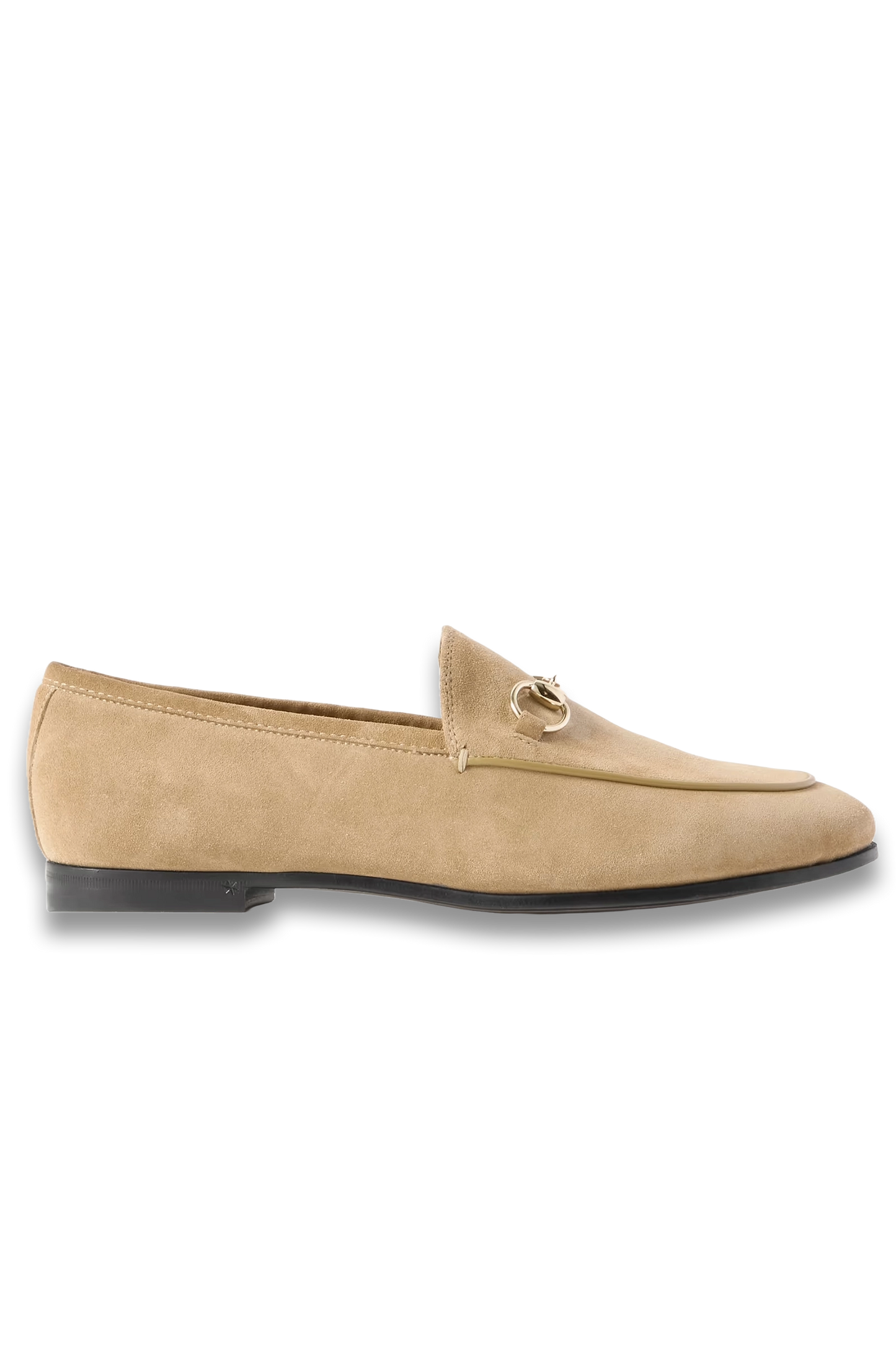 Jordaan Horsebit-Detailed Leather-Trimmed Suede Loafers
