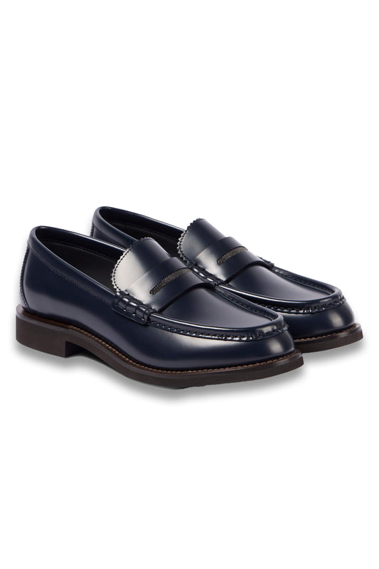 Monili leather penny loafers