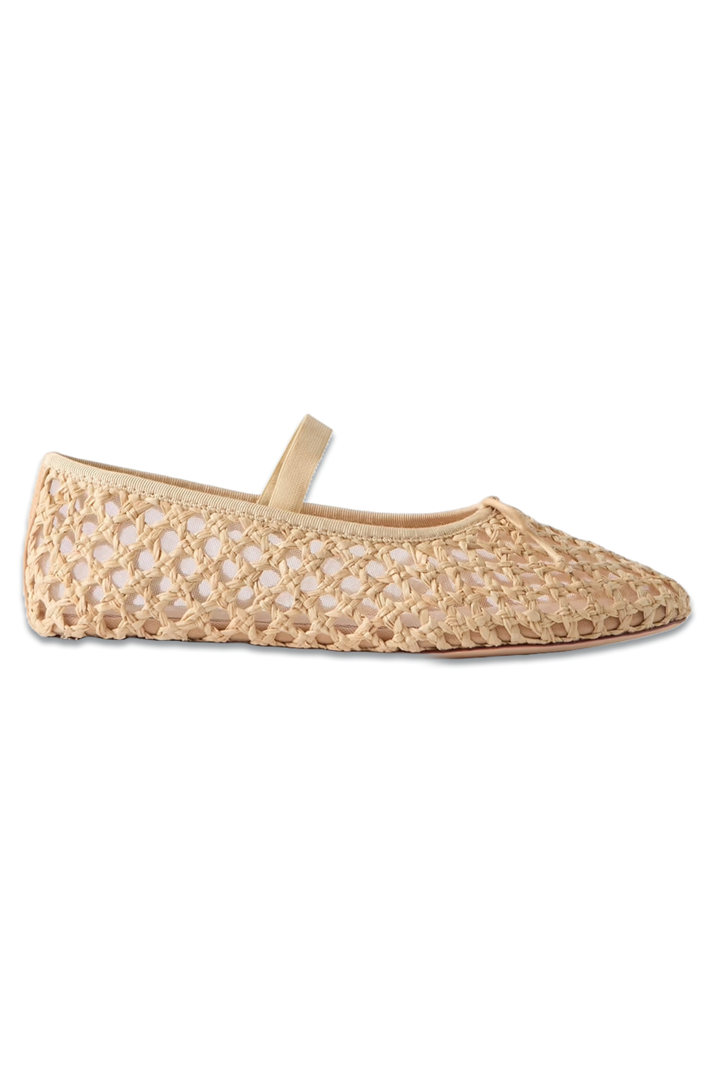 Leonie Woven Raffia Ballet Flats