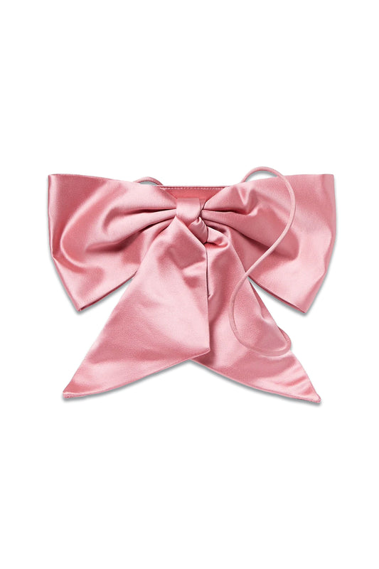Violet Rose Satin Bow Crossbody