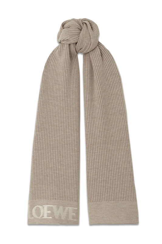 Ribbed Cashmere-jacquard Scarf