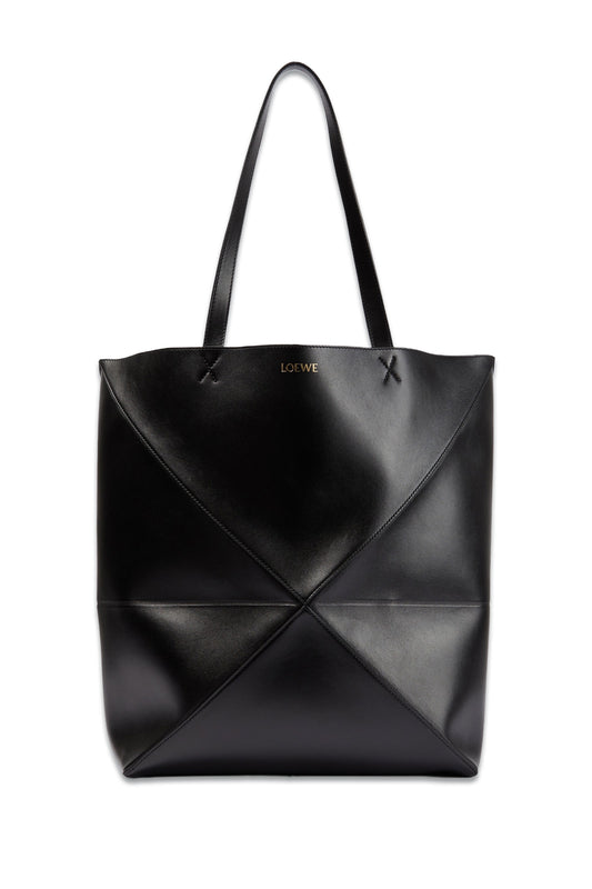 Puzzle Fold Large Leather Tote Bag