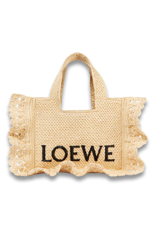 Paula's Ibiza Loewe Font Small Tote Bag