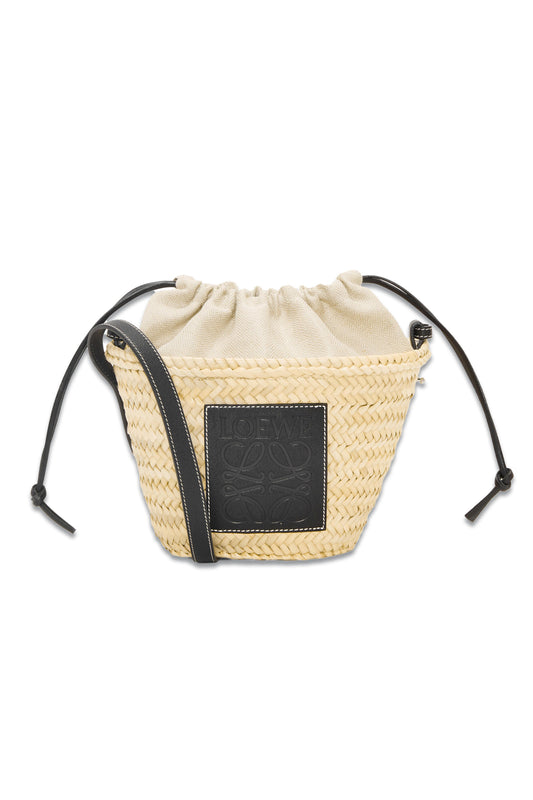 Drawstring Bucket Bag Black