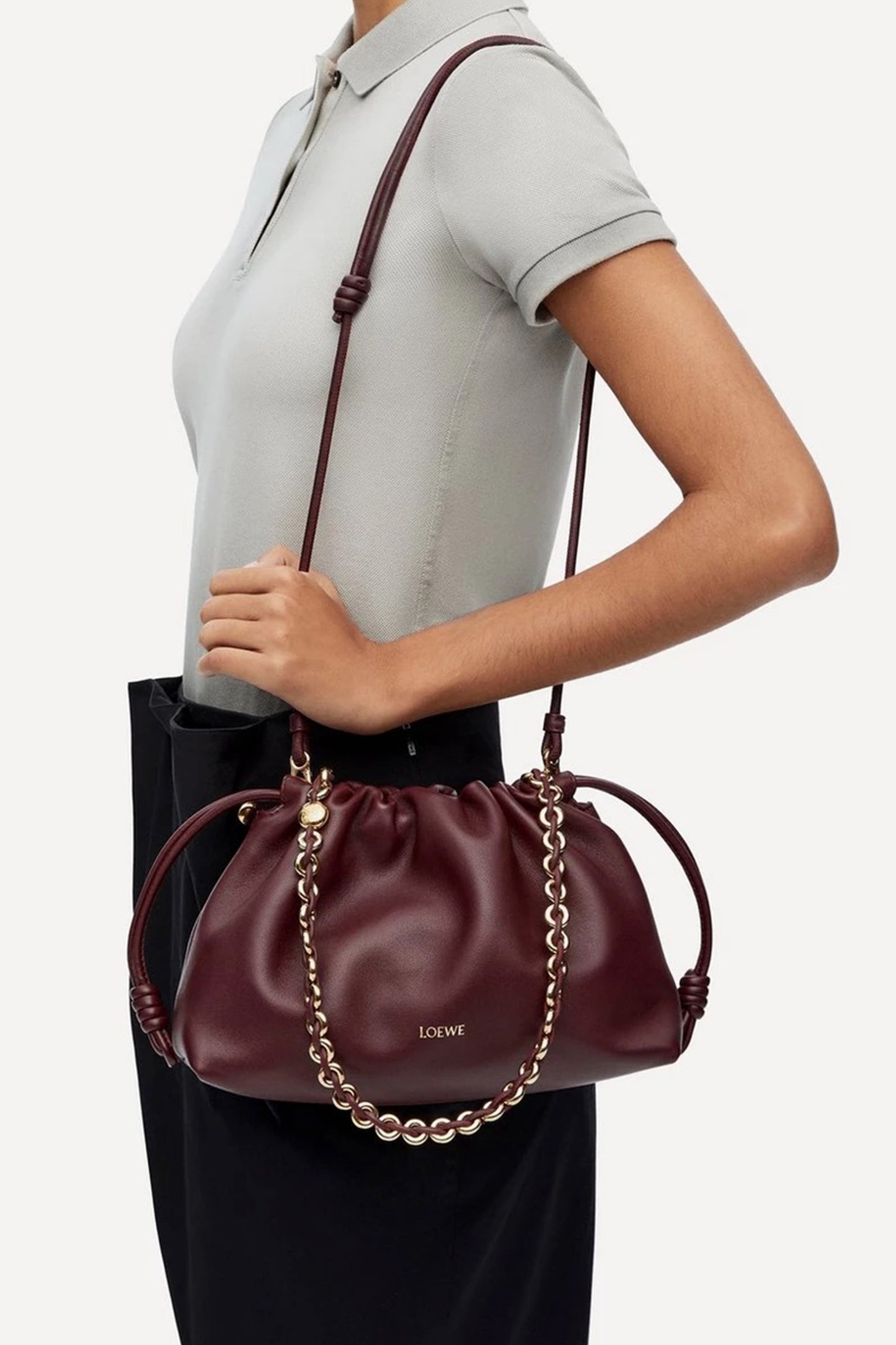 Flamenco Leather Clutch Bag