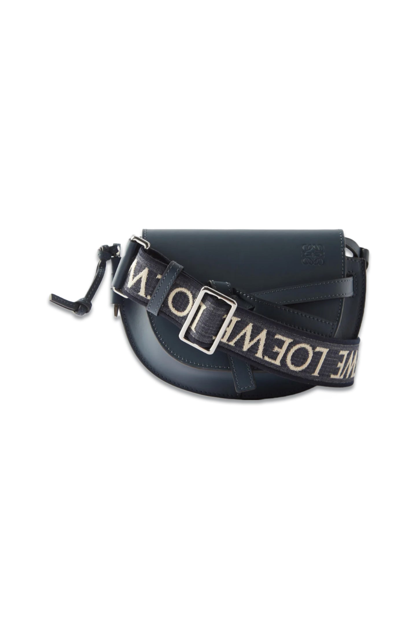 Gate Navy Mini Leather Cross-Body Bag