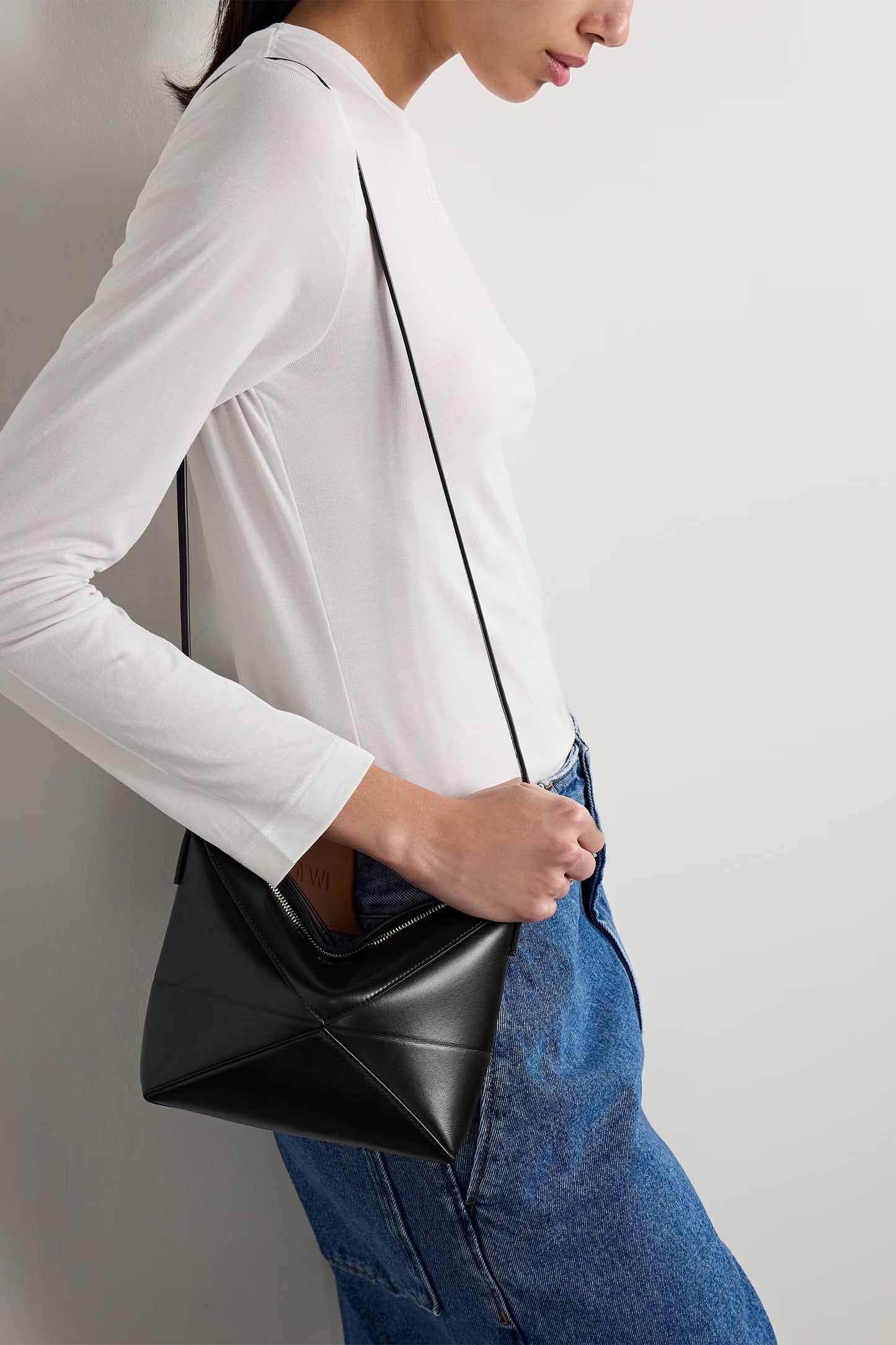Puzzle Fold Leather Clutch