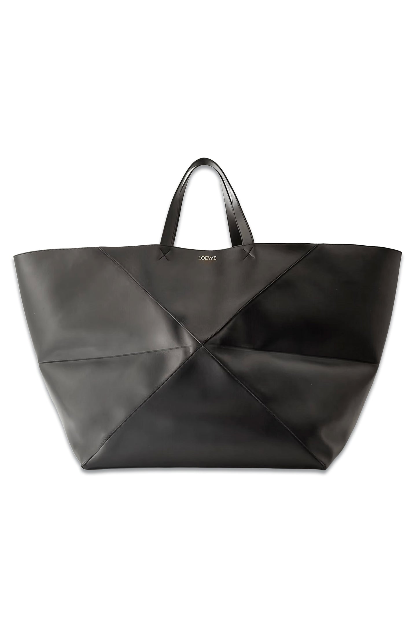 Puzzle Fold XL Convertible Leather Tote