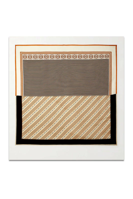 + Paula's Ibiza Striped Silk Scarf