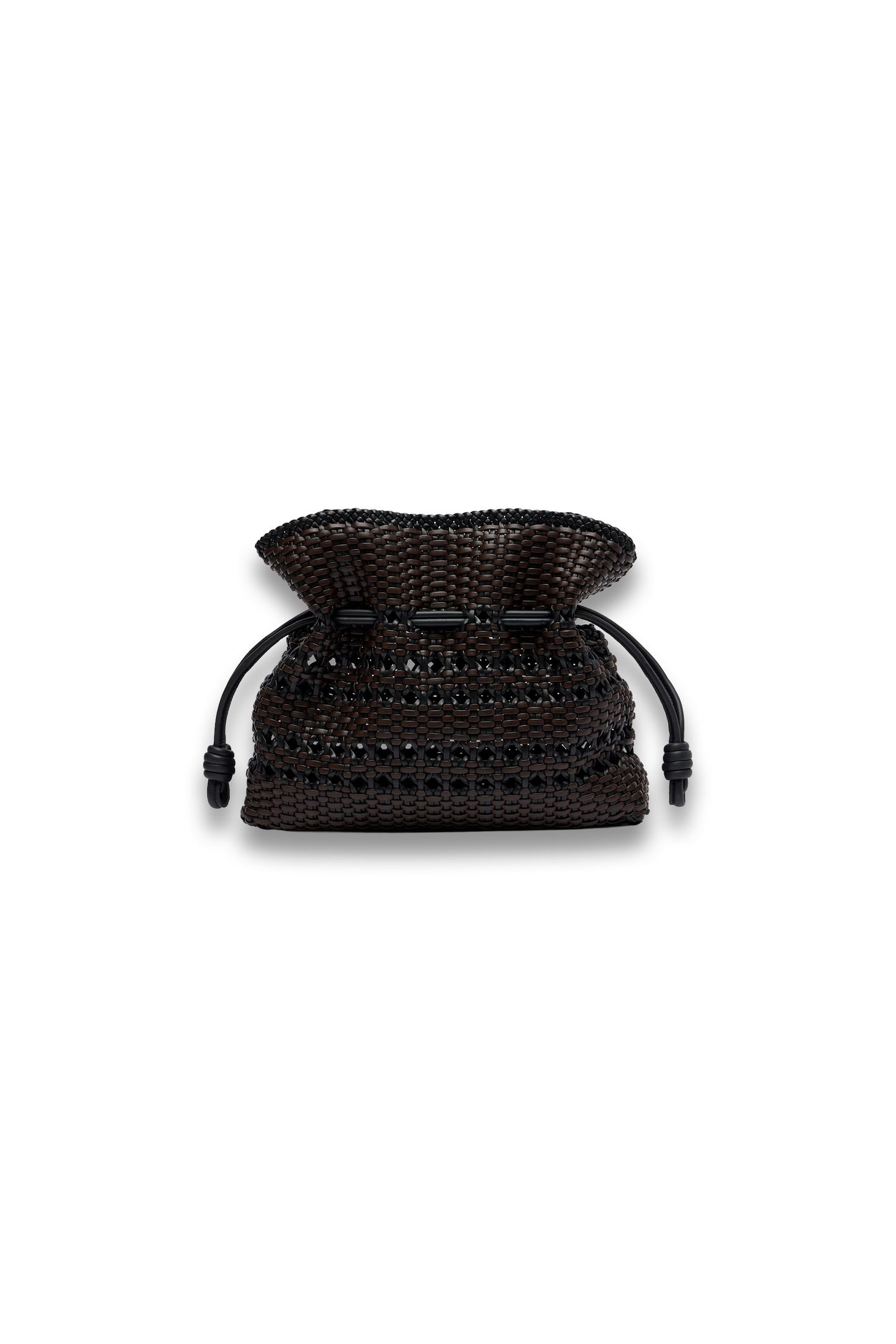 Flamenco Medium Woven Leather Clutch