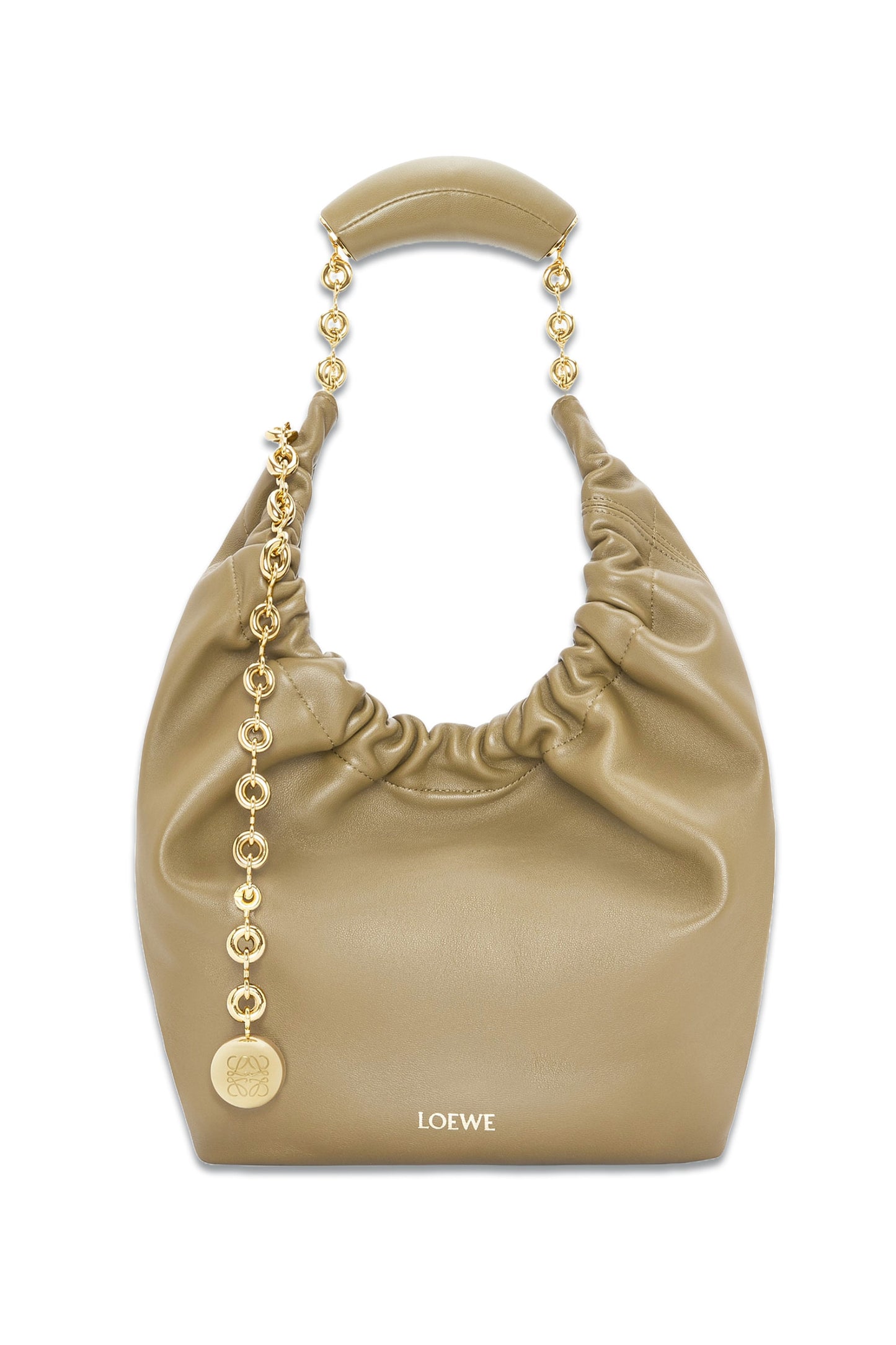 Small Squeeze Bag In Nappa Lambskin Beige