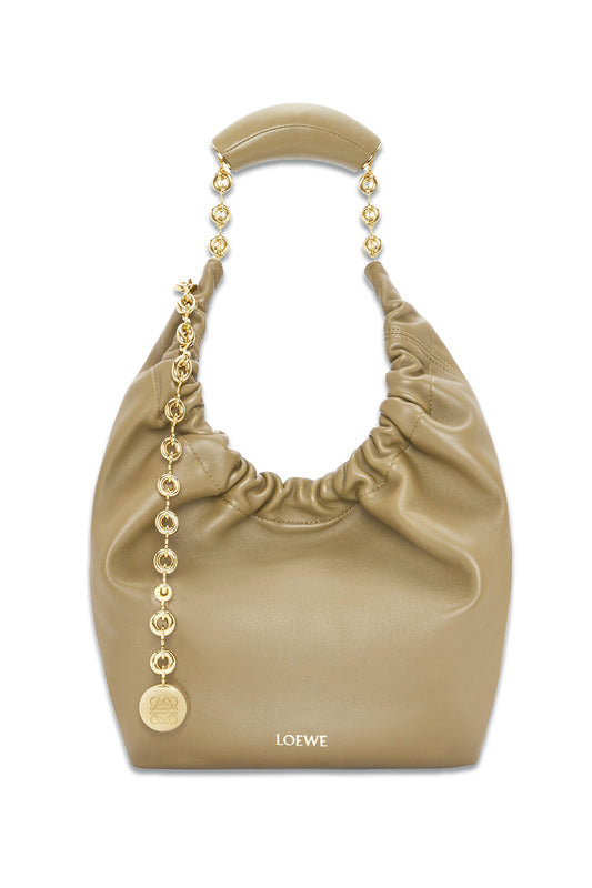 Small Squeeze Bag In Nappa Lambskin Beige