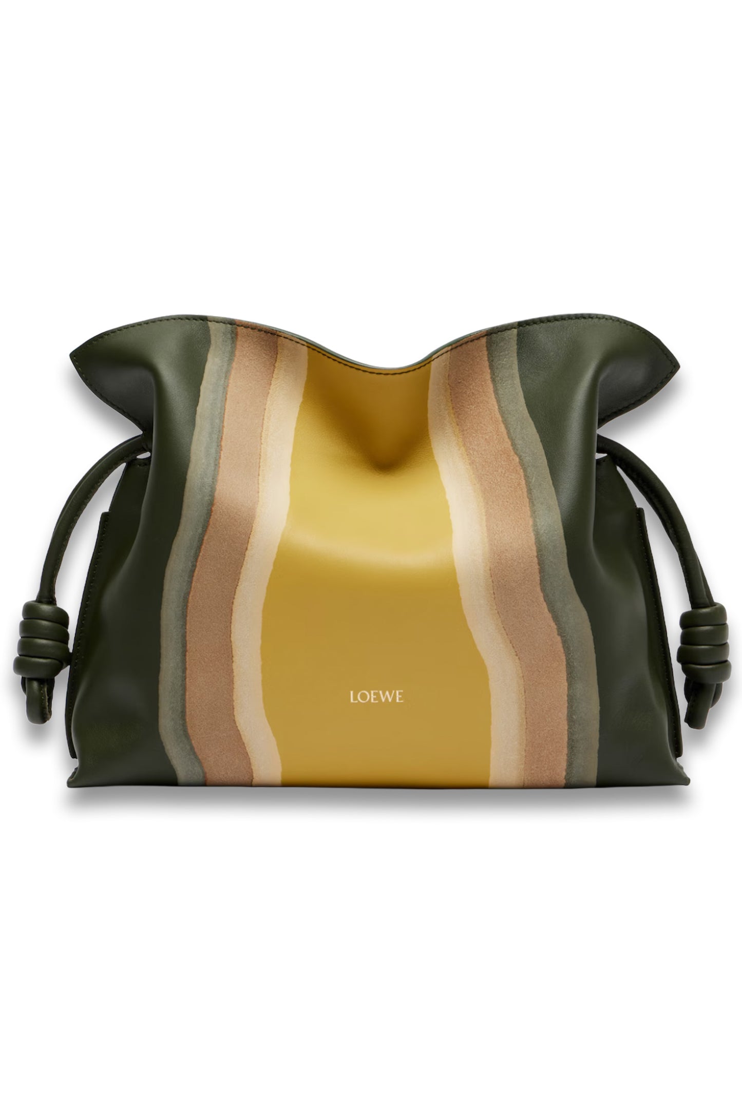 Flamenco Medium Leather and Suede Clutch