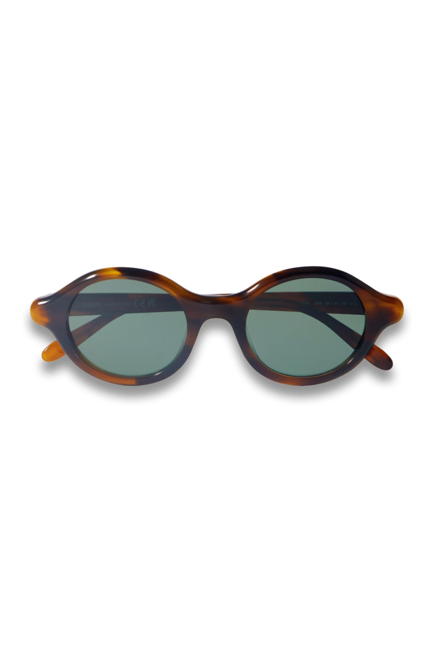Round Frame Tortoiseshell Acetate Sunglasses