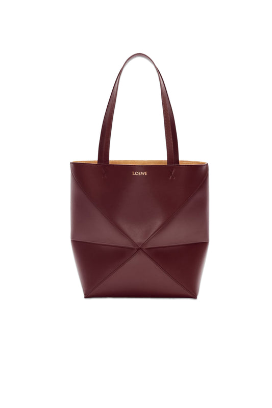 Medium Puzzle Fold Tote In Shiny Calfskin