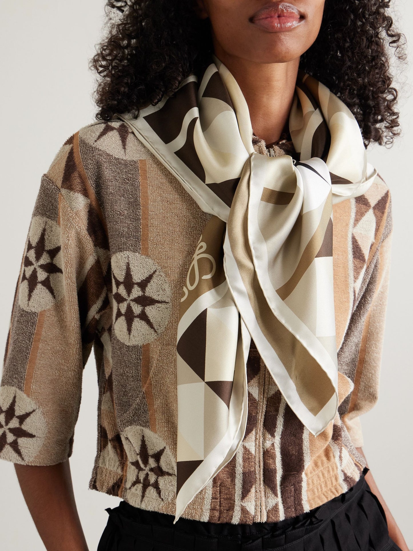 Printed Silk-Twill Scarf