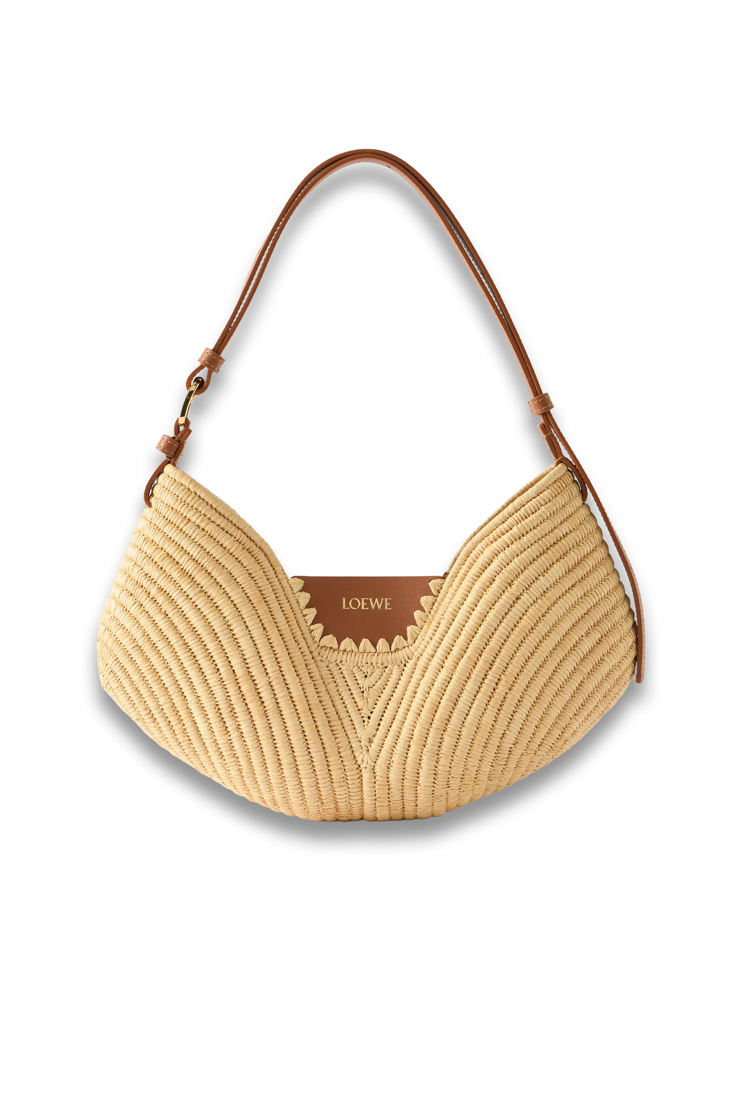 + Paula's Ibiza Swing Medium Leather-trimmed Raffia Shoulder Bag